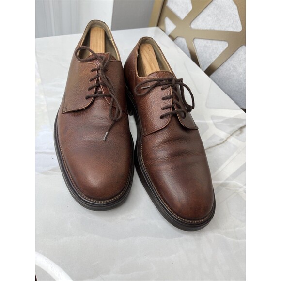 Martin Dingman Italy Oxford Derby Dress Shies Men Uk 8 Us 9 Brown Lace Up Vibram main image 11